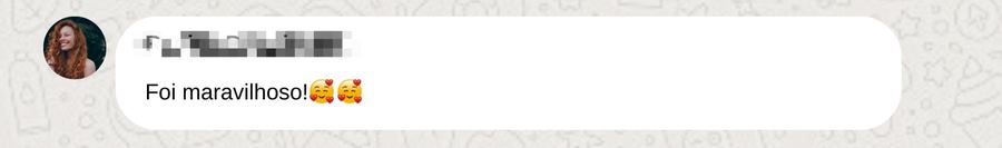 Depoimento de participante do Diamond Women