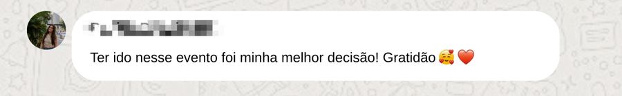 Depoimento de participante do Diamond Women